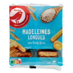 AUCHAN Madeleines longues...