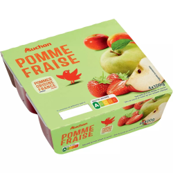 AUCHAN Compote Pomme/Fraise...