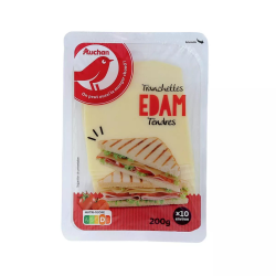 AUCHAN Edam Tranches 200G