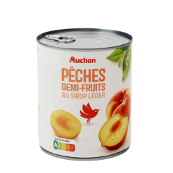 Auchan demi-fruits pêches...