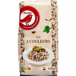 Auchan riz 3 couleurs...