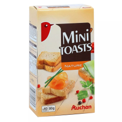 AUCHAN Mini toasts nature...