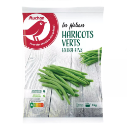 Auchan haricots verts...