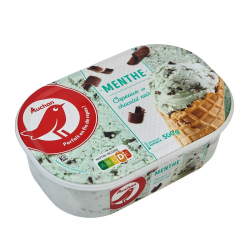 AUCHAN Glace à la menthe et...