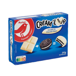 Auchan cream loop blanc 252G