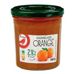 AUCHAN Marmelade d'orange 360g