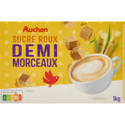 AUCHAN Sucre roux pure...