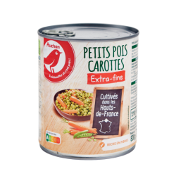 Auchan petit pois carottes...