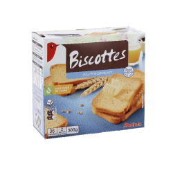 BISCOTTES NORMALES AUCHAN 300G