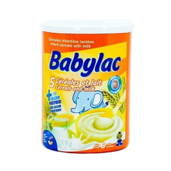 BABYLAC 5CEREALES/LAIT POT300G