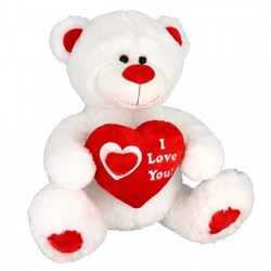 Peluche st valentin Blanche...