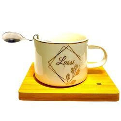 Lussi mug et sous tasse en...