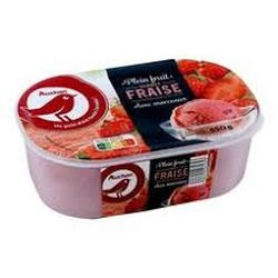 Auchan glace sorbet fraise...