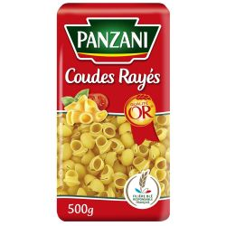 Panzani coudes rayés 500g