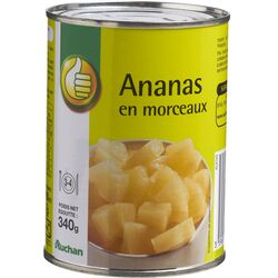 Auchan ananas en morceaux...