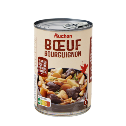 AUCHAN Boeuf Bourguigon 400G