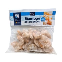 Gambas décortiquées crues 300G